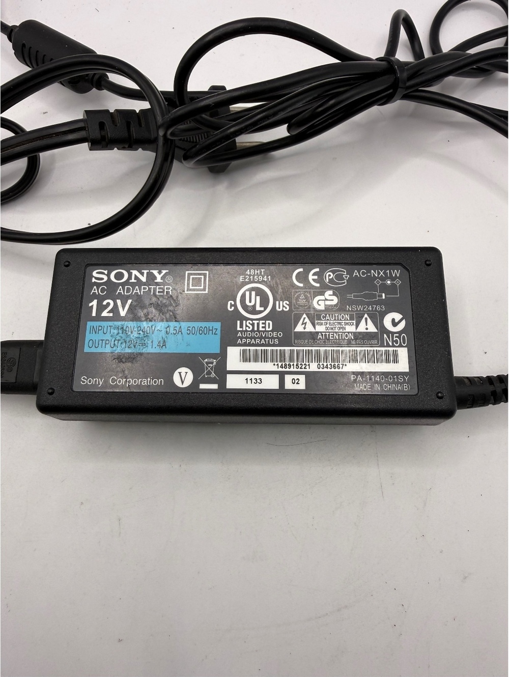 Sony 12V AC Adapter Power Supply AC NX1W
